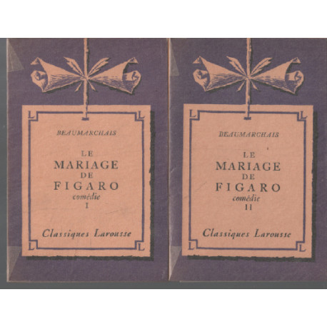 Beaumarchais / Le mariage de figaro / 2 tomes ( complet )