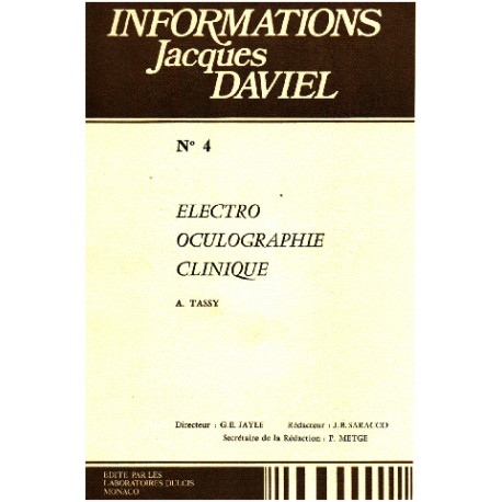 Informations jacques daviel n° 4 / electro oculographie clinique