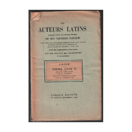 Énéide livre VI / Les auteurs latins par deux traductions francaises