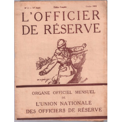 L'officier de réserve n° 8 - 11e année ( 1932 )