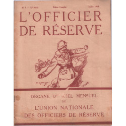 L'officier de réserve n° 8 - 12e année ( 1933 )