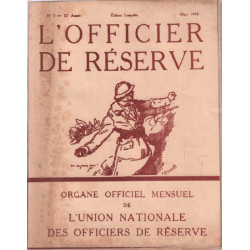 L'officier de réserve n° 3 - 12e année ( 1933 )