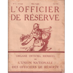 L'officier de réserve n° 5 - 12e année ( 1933 )