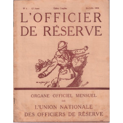 L'officier de réserve n° 6 - 12e année ( 1933 )