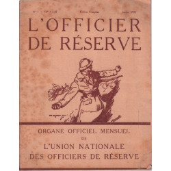 L'officier de réserve n° 1 - 10e année ( 1931 )