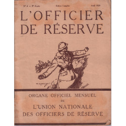 L'officier de réserve n° 4 8e année ( 1929 )