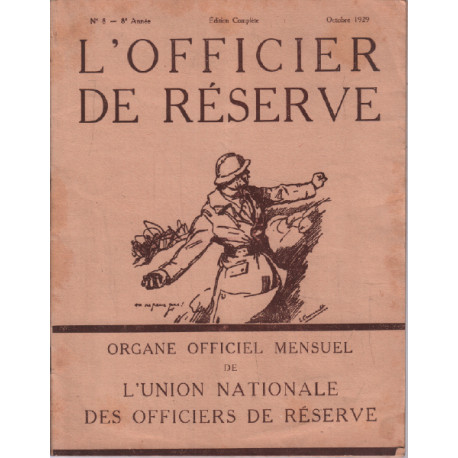 L'officier de réserve n° 8 - 8e année ( 1929 )