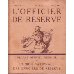 L'officier de réserve n° 10 - 9e année ( 1930 )