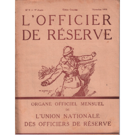 L'officier de réserve n° 9 - 9e année ( 1930 )