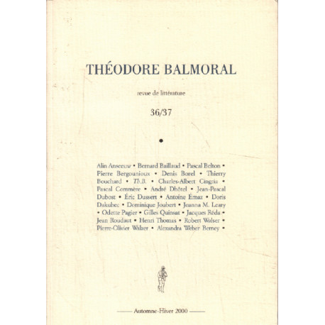 Théodore balmoral n° 36/37