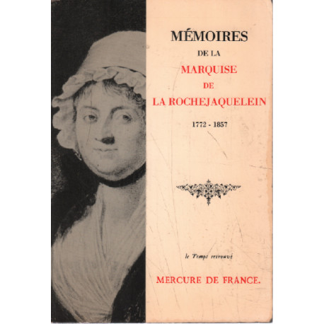 Memoires de la marquise de la rochejaquelein 1772-1857