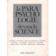 La parapsychologie devant la science