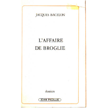 L'affaire de Broglie