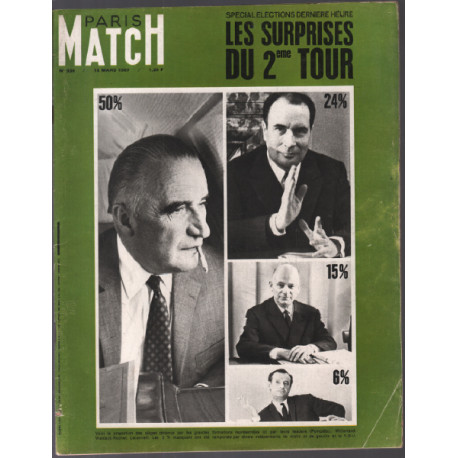 Les surprises du 2ème tour ( 1967 ) / paris match n° 936