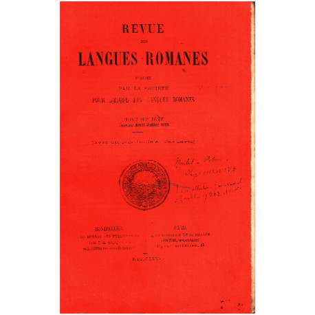 Revue des langues romanes tome septieme