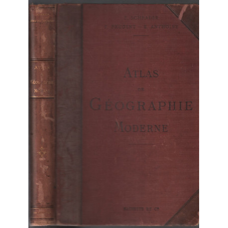 Atlas de géographie moderne ( nombreuses cartes certaines en...