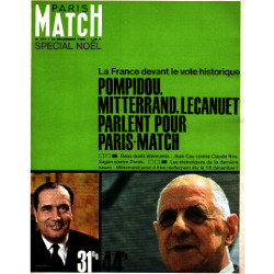Paris match n° 871 / pompidou mitterand lecanuet