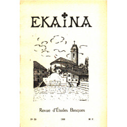 Revue d'etudes basque ekaina n° 29