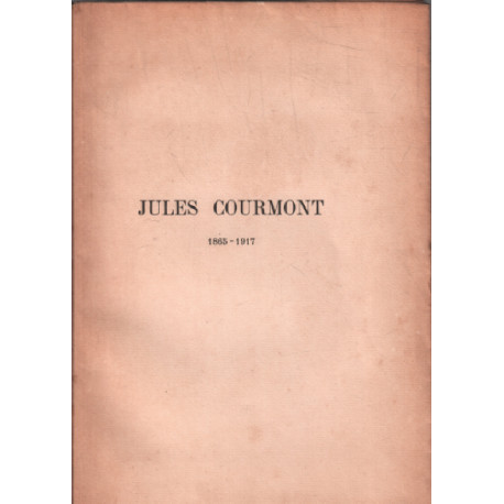 Jules courmont 1865-1917 / discours prononcé le 26 fevrier aux...