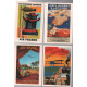 Affiche du musée de air france / lot de 4 cartes postales (voir...