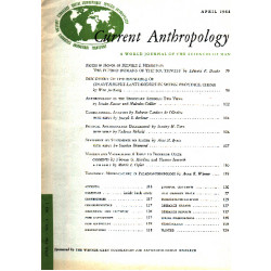 Current anthropology / april 1964