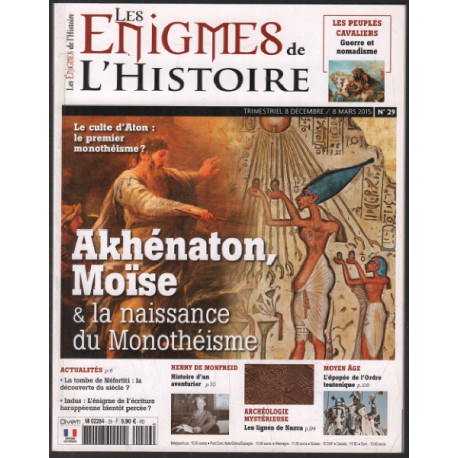 Akhénaton moise et la naissance du monothéisme / les énigmes de...