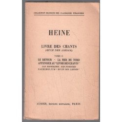 Heine , livre des chants (bilingue francais-allemand) tome 2