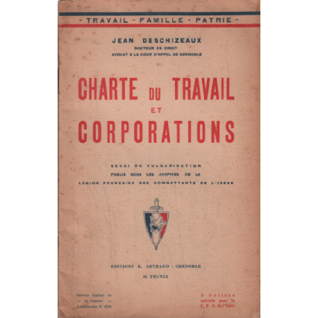 Charte du travail et corporations (essai)