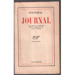 Stendhal : journal 1