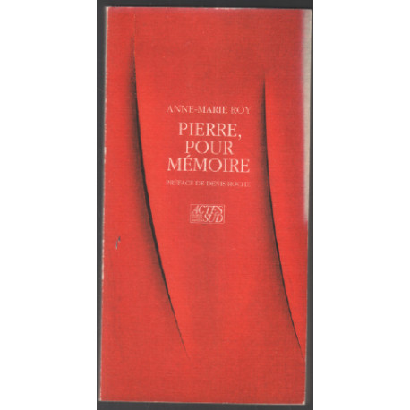 Pierre pour mémoire