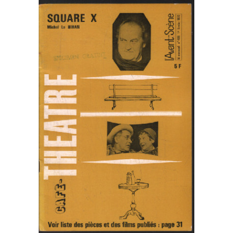 Square X / avant scène theatre n° 488