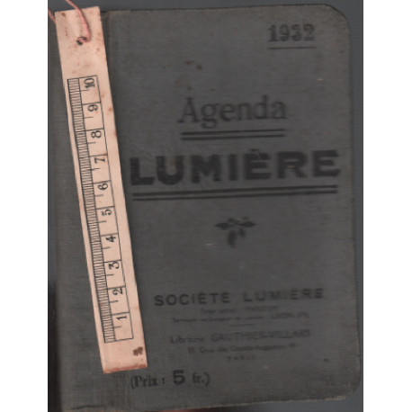Agenda lumière 1932 ( nombreux schémas graphiques tableaux )