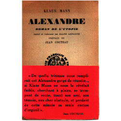Alexandre roman de l'utopie / préface de Jean Cocteau