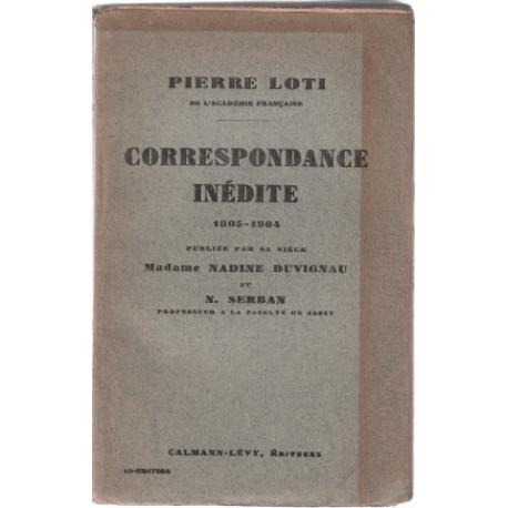 Correspondance inédite 1865-1904