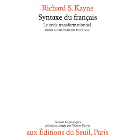 Syntaxe du français : Le cycle transformationnel