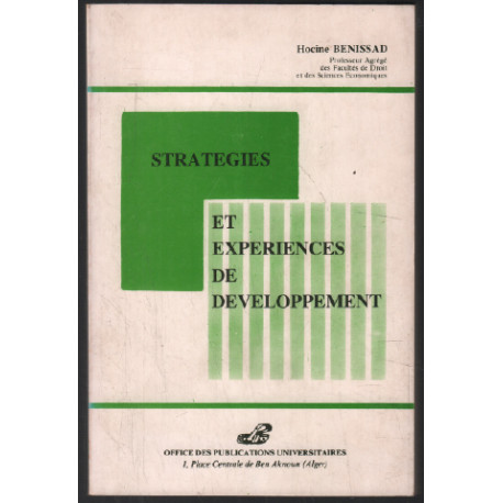 Stratégies et expériences de développement