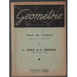 Géométrie ( classe de 3e - 1947 )