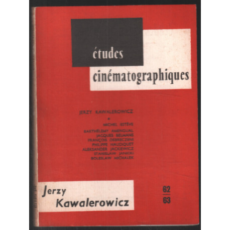 Etudes cinématographiques Jerzy Kawalerowicz