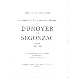 Catalogue de l'oeuvre gravée de Dunoyer de Segonzac/ tome III :...