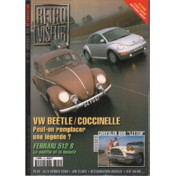 Revue rétroviseur n° 123 : dossier chrysler 300 VW beetle /...