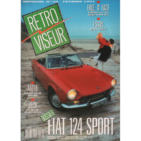 Revue rétroviseur n° 30 : dossier fiat 124 sport , panhard X19...