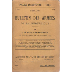 Pages d'histoire 1914-1918 / extraits du bulletin des armées de la...