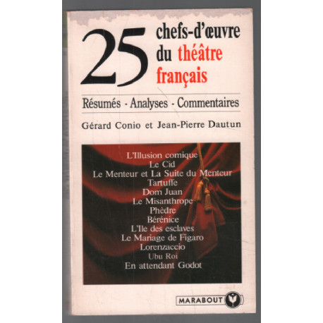 25 chefs-d'oeuvre du théâtre français