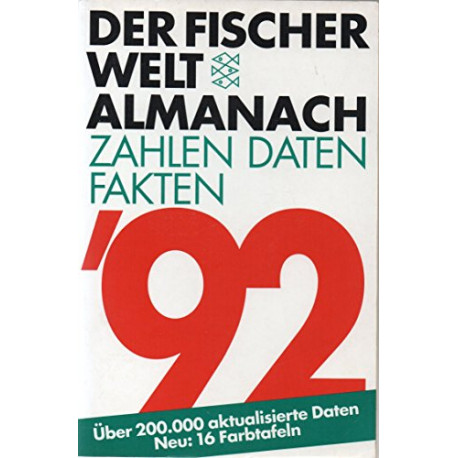 Der Fischer Weltalmanach 1992