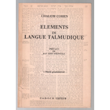 Éléments de langue talmudique