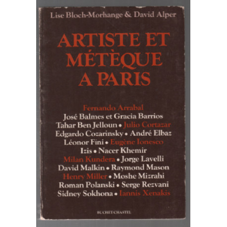Artiste et métèque à paris (photographies noir et blanc )