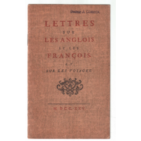 Lettres sur les anglois et les francois et sur les voiages (fac...