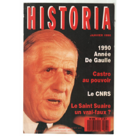 Année de gaulle 1990 , castro au pouvoir , le CNRS , le saint-suaire