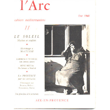L'arc cahiers méditérranéens n° 11 / le soleil - hommage à Matisse