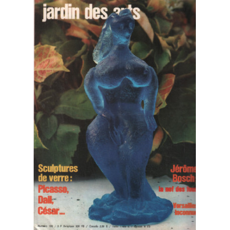 Jardin des arts n° 190 / sculptures de verre : picasso dali césar